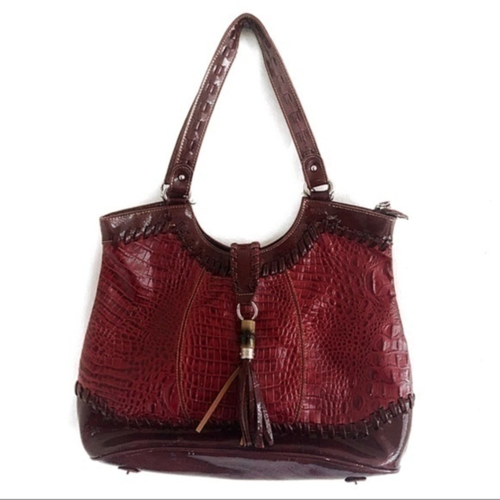 M C Red Shoulder Bag.
